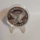 Sunshine Mining 1988 1 oz .999 Fine Silver Round One Troy Ounce 0.999 Fineness