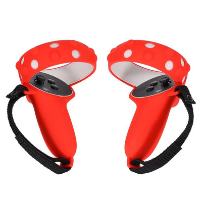 SET: Controller-Abdeckung + Halterung für Oculus Quest 2 - Rot