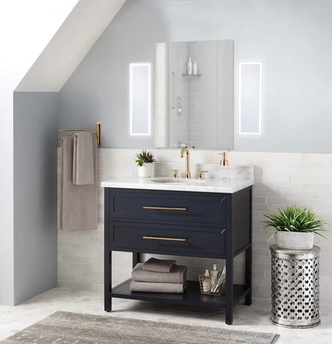 Minka Lavery 6110-1 24" W x 6-3/4" H Contemporary Rectangular - White - Picture 6 of 7