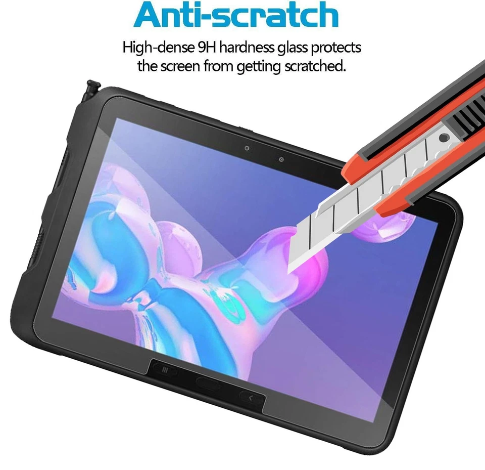 2 Pack Tempered Glass Screen Protector For Samsung Galaxy Tab Active4 Pro 10.1" - Image 2 of 4