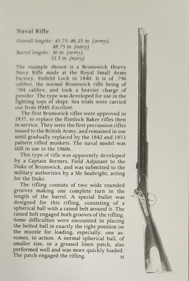 Brunswick Rifle Gun Picture Vintage Original Article Info Page   