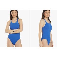 Nike Hydrastrong Royal Blue Racerback One Piece Swimsuit Athletic Training 10
