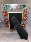 Xmas gifting Joan Baker 3 1/2" X 5"Hand Painted Picture Frame VTG “Fushias” — photo 2