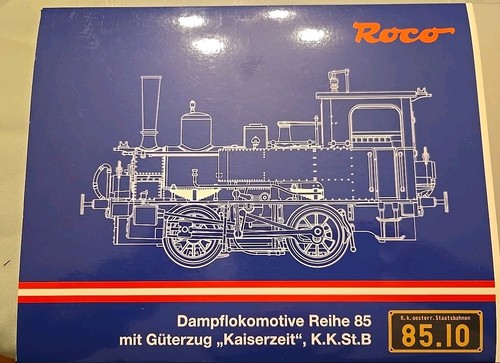 Roco 61458 HO Dampf Lok Reihe 85 mit Güterzug Kaiserzeit KKStB DCC-Sound | Zustand: New