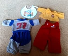 5 Vintage Cabbage Patch Kids Clothing, Coleco, 1980's, Preowned