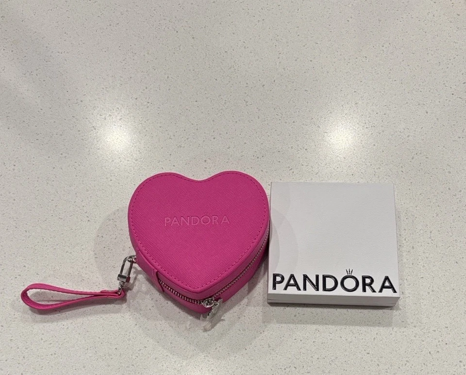 Pandora Momentos Corazón Cierre Serpiente Cadena Pulsera Plata de Ley, Foto 4 de 4