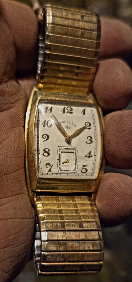 Lord Elgin Men's Gold Filled Wristwatch Used Working - Image 2 of 4