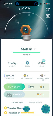Shiny Meltan size XXL - PTCs 0r TRADE - Read Description