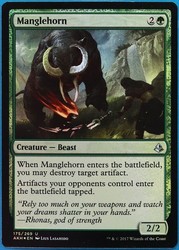 Manglehorn (Foil) - Amonkhet - Magic: The Gathering