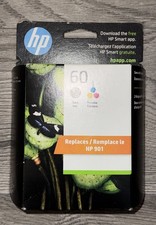 Genuine HP 60 Black Tri-Color Ink Cartridges Combo Pack EXP Oct 2025 Sealed