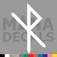 Safe Travels Rune Vinyl Die Cut Decal Sticker - Norse Viking Binding Futhark