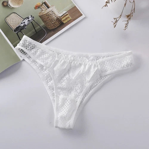 4er-Pack Set Sexy Damen Höschen Unterwäsche Spitze durchsichtig Slips Unterwäsche Set - Bild 7 von 16