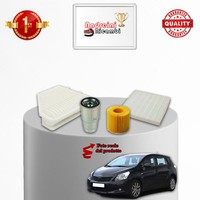 Set Service 4 Filter Xtoyota Verso 2.0 D-4D 93KW 126CV Von 2009->