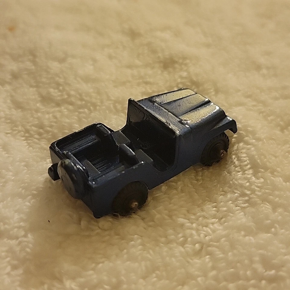 Jeep vintage Midgetoy azul juguete diecast metal Jeep Foto 2 de 4