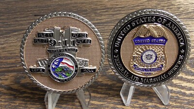 FAMS Federal Air Marshal FAM 9.5  9/11 FLT Pentagon Lets Roll Challenge Coin #50