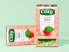 2X Cozy Peach Tea - TRA DEN HUONG DAO COZY TUI LOC 1boxes 50g x 25 bags
