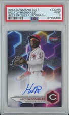 2023 Bowman's Best of '23 Autographs #B23-HR Hector Rodriguez Reds RC Auto PSA 9