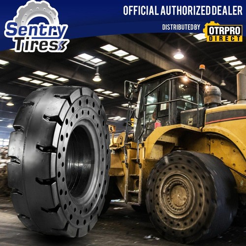 35/6533 Sentry Tire Solid Loader Tires (2 Tires) NO FLATS NO DOWNTIME