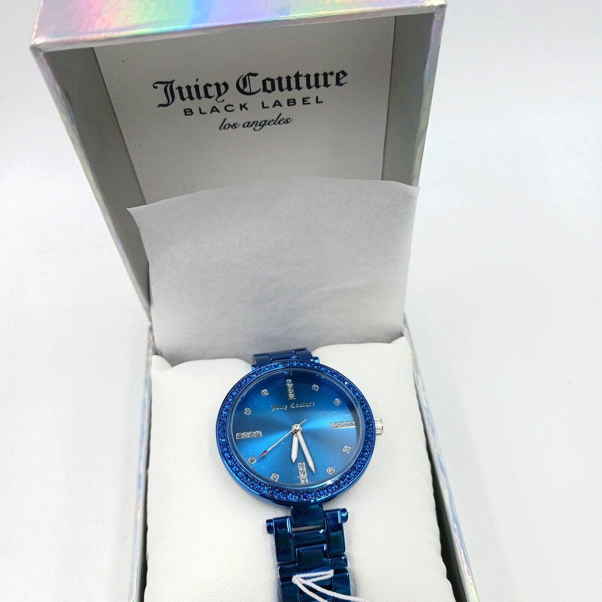 【新品未使用】Juicy Couture 腕時計 Juicy Couture Black Label Quartz Watch Blue Stainless Steel New