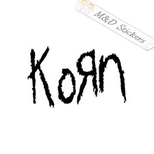 2x Korn Logo Vinyl Decal Sticker Different colors  size for Cars/Bike