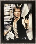 Harrison Ford Signed Photo 11x14 Star Wars Gun Han Solo Autograph Framed PSA/DNA