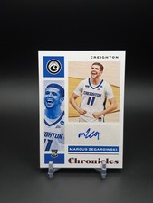 2021 Panini Chronicles Draft Picks Rookie Signatures Marcus Zegarowski Pink