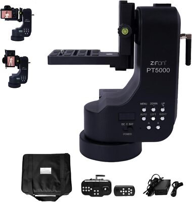ZIFON PT-5000 Motorized Remote Control Pan Tilt Camera Panorama Head Payload 5Kg