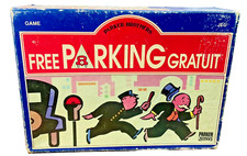 Free Parking-Board Game Canadian ED. VTG French English Bilingual 1988