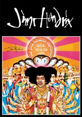 JIMI HENDRIX POSTER - SIGNED LP COVER - AXIS BOLD AS LOVE - HIGH