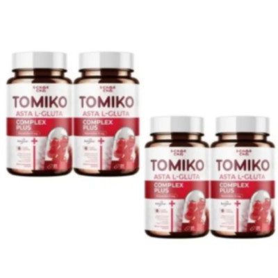 Tomiko Asta Complex Plus Gluta Tomato Dietary Supplement Brightening Skin x 4