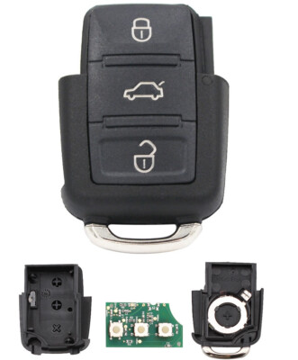 für VW SEAT SKODA 3 Tasten Schlüssel Gehäuse Elektronik 1K0959753G 433MHz VRK08
