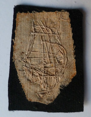 Insigne Brodé OR Original De La Marine Française - Prototype TRANSFILISTE, Période 1919-1930, Collection Rare