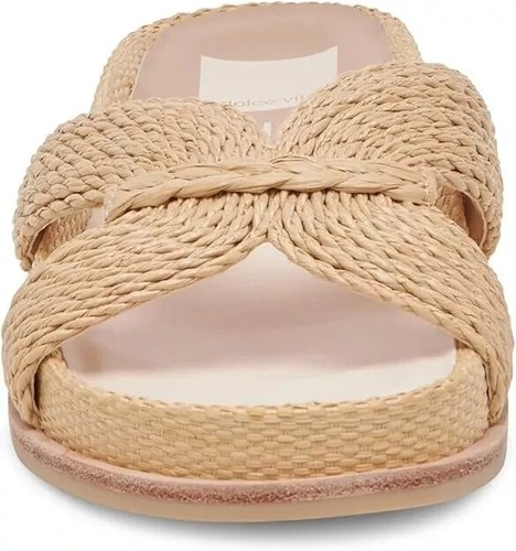 Dolce Vita SELDA Lt. Natural Slip On Slide Sandals Women's Shoes size 10 NWB - Picture 2 of 4