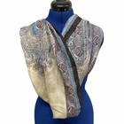 VTG Laura Ashley Paisley/Floral Patterns Scarf 15” X 59”