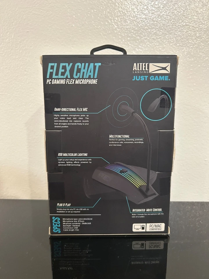 Altec LANSING PC Gaming Flex Microphone. New In BOX SEALED - Image 3 of 4