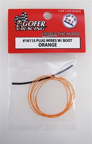 Gofer Racing 16115 Plug Wires W/Boot Orange