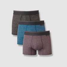  37 Hanes Platinum Underwear Men's Gray Tagless Stretch 3-Pack Trunks Size XL