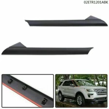 Fit For 11-19 Ford Explorer Windshield Outer Trim Pillar Molding Right&Left Side