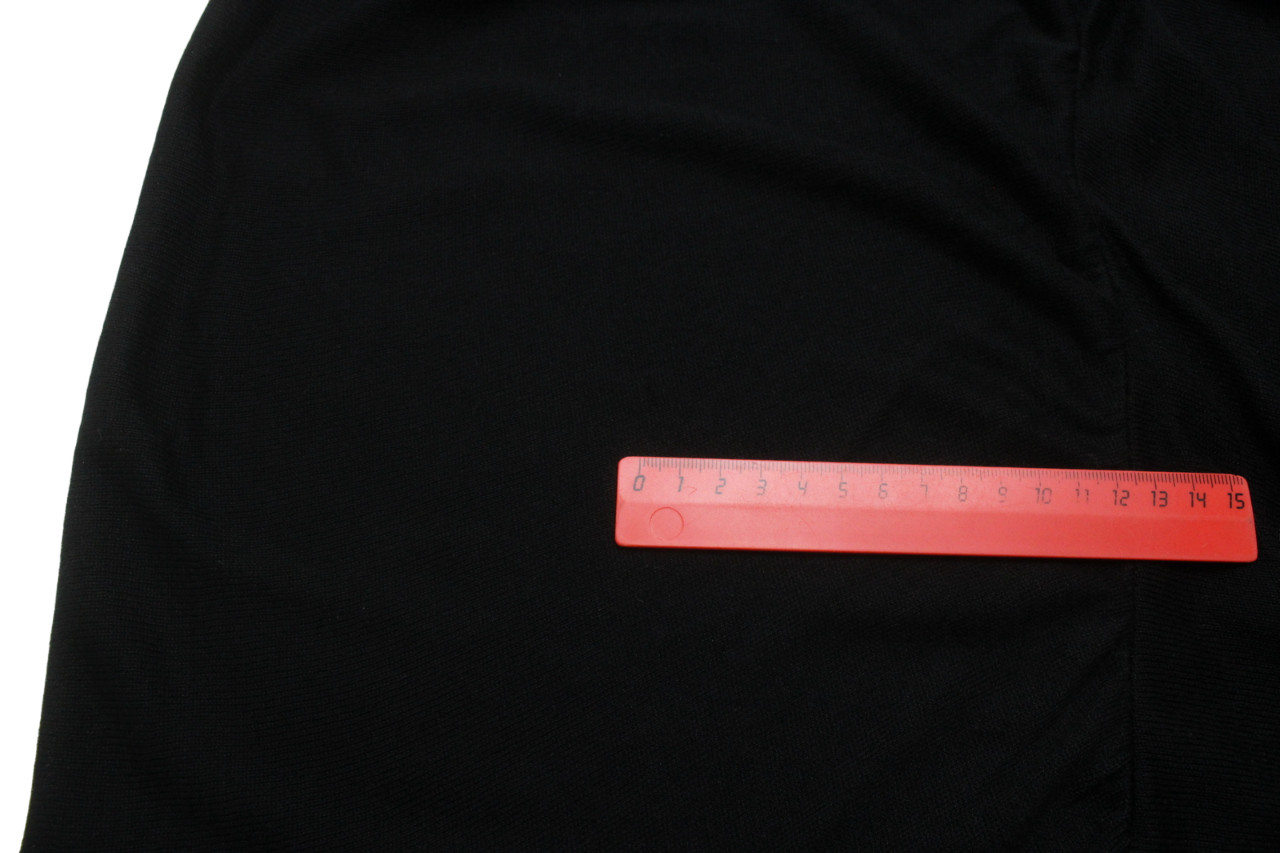 MASSIMO DUTTI Silk-Cotton Dress Women's MEDIUM Knit Lined Stretch Black 2 Piece thumbnail 12