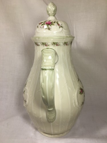 Rosenthal Sanssouci 'Rosen 10' 7-Cup COFFEE/CHOCOLATE POT w/Celadon Green Trim - Picture 4 of 7