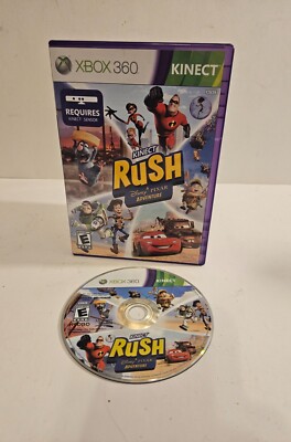 Kinect Rush: A Disney Pixar Adventure - Xbox 360 Game Disc & Case TESTED