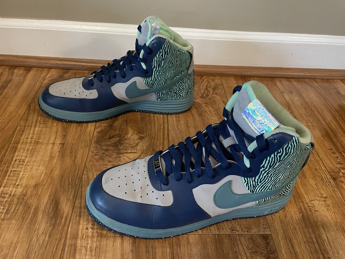 Nike Lunar Force 1 NS Hi Prm Silver/Mineral Teal Zebra Blue High