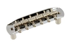 NEW - Bridge for Fender Mustang/Jaguar/Jazzmaster, With Mounting Cups - CHROME