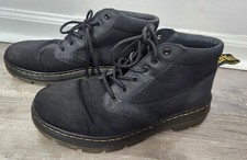 Dr. Martens Mens Sz. 10 Black Bonny Poly Casual Lace Up Combat Boots