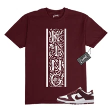 Dunk Team Red White Low Maroon Burgundy T Shirt Match KVERT