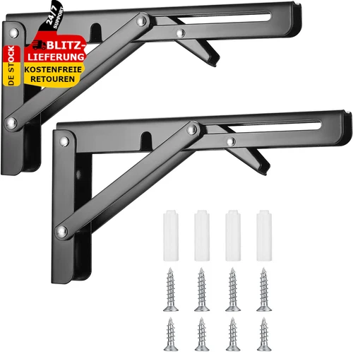 Consola Plegable 2/4 Carga Pesada Acero Inoxidable Resistente hasta 40-60Kg Plegable Mesa Plegable - Imagen 5 de 35