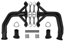 NEW 1928-48 FORD STREET ROD CHASSIS HEADERS,SMALL BLOCK CHEVY,SBC,FLAT BLACK,HOT