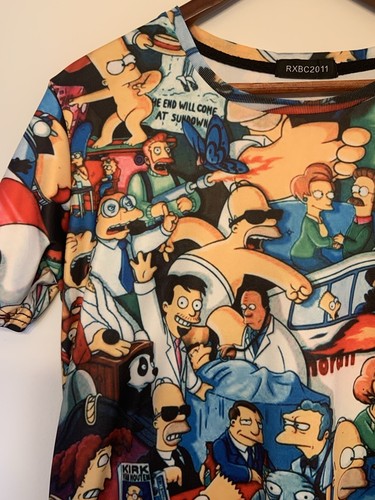 Camiseta estampada Rxbc2011 Los Simpson talla M o L - Imagen 3 de 9