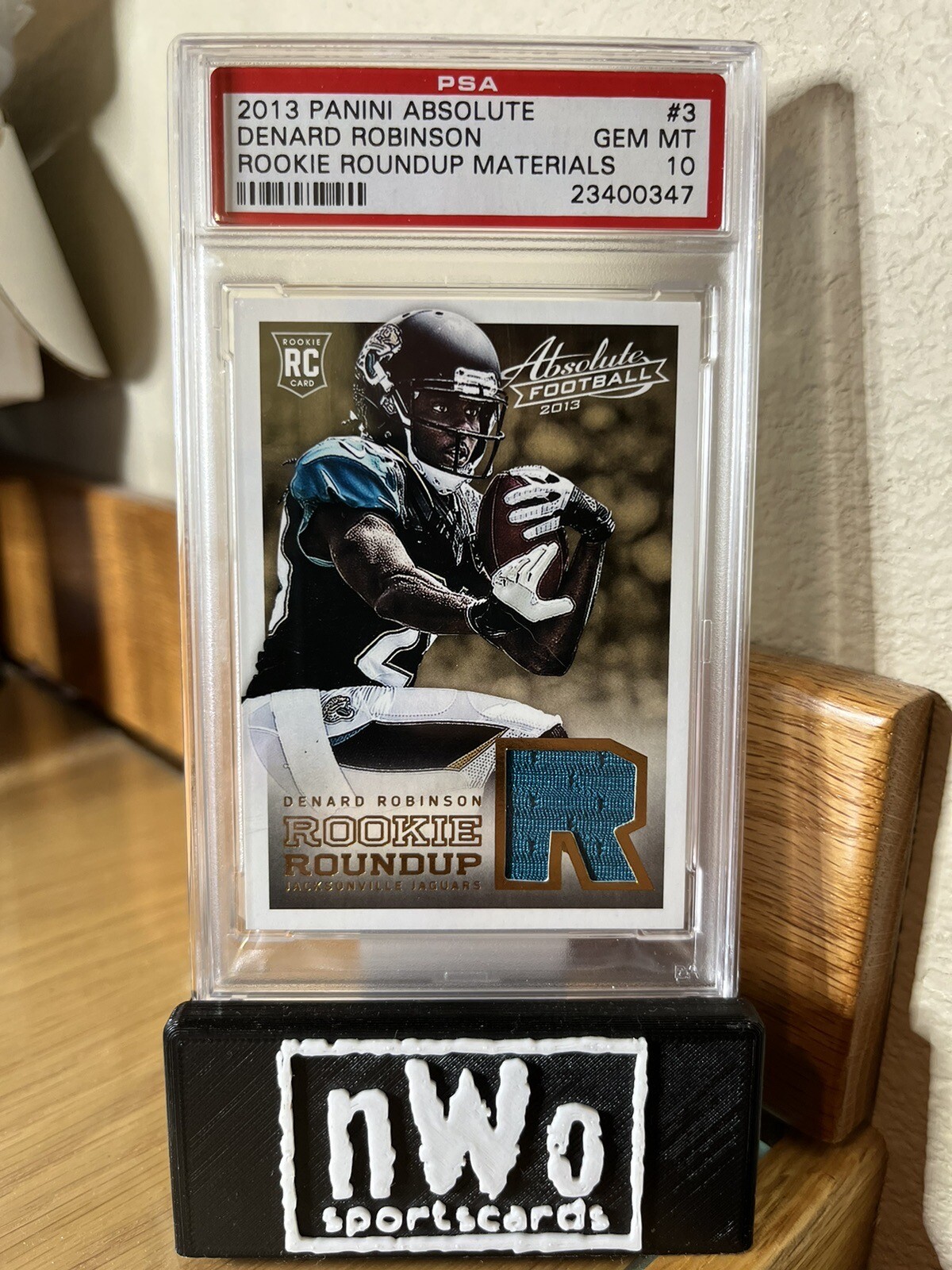 Denard Robinson Panini Absolute Rookie Roundup #3 Materials