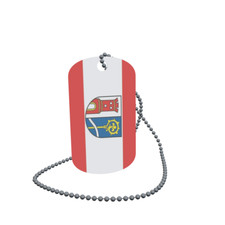 Dog Tag Flag Clothes Dog Tag Aluminium 30 x 50mm